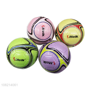 Popular Colorful Soft PVC Football Official Size 5 Soccer Ball
