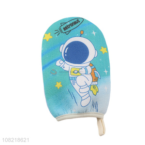 Top products cartoon printed shower bath gloves for exfoliating