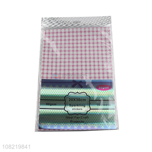 Factory price plaid pink festival wrapping paper for sale