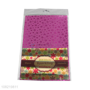 New design rose red sparkling wrapping paper for box