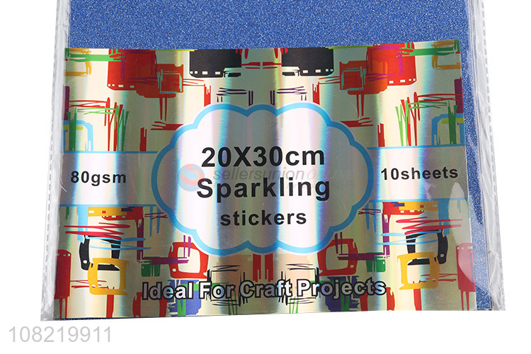 Most popular blue sparkling holiday box packaging paper for sale