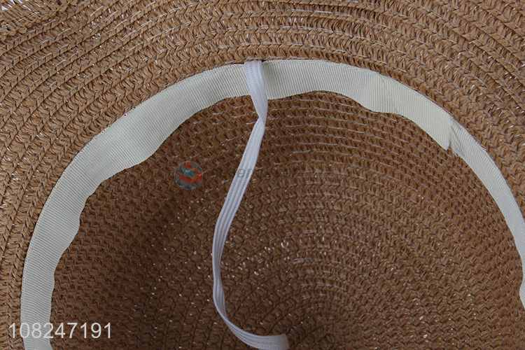 New design girs cute sunhat creative woven straw hat
