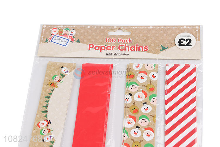 Yiwu wholesale creative paper chains christmas decoration