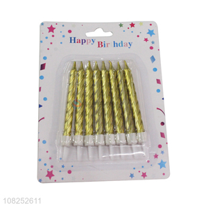 Factory Wholesale Threaded Birthday Candles for Party