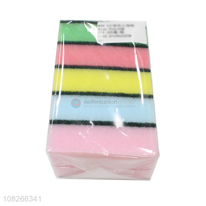 Good Price 5 Pieces Colorful Spong Scourer Cleaning Sponge Set