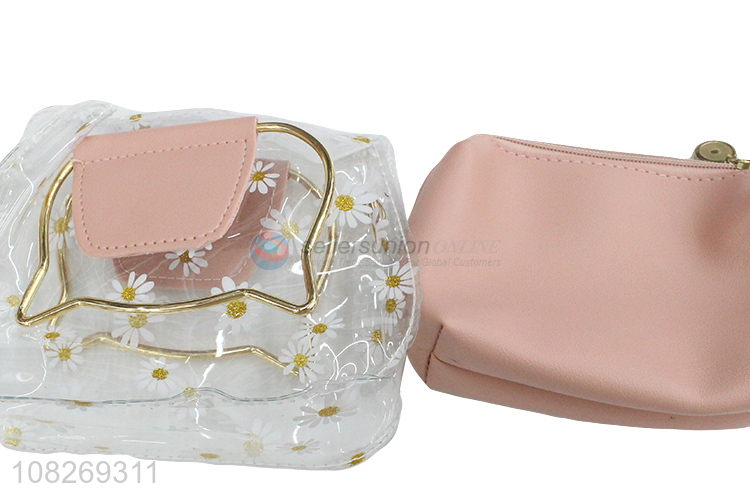 New arrival daisy printed jelly handbag chain shoulder bag for women girls