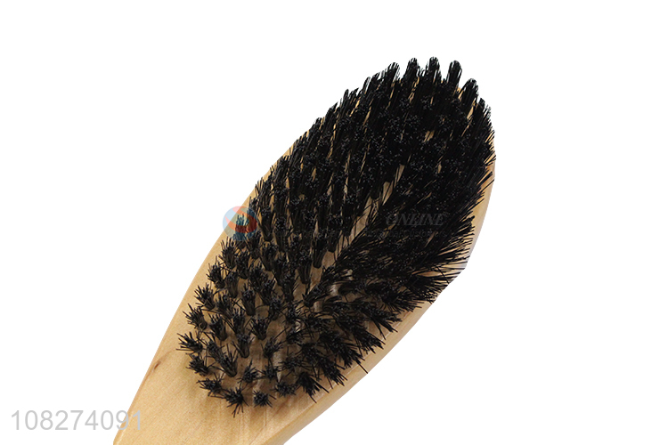 Good quality natural boar bristle bath brush with long wooden handle