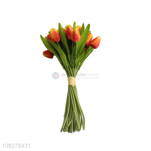 Yiwu Supplier Decorative Bouquet Mini Tulips Artificial Flower