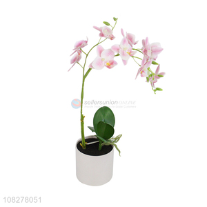 Good quality plastic artificial phalaenopsis home office ornament