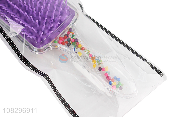 Yiwu factory plastic massage hair comb hair brush for household