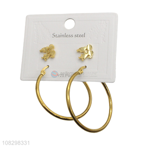 Wholesale stainless steel <em>earrings</em> set stud <em>earrings</em> hoop <em>earrings</em>