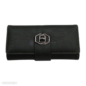 Good quality trifold <em>women</em> wallet <em>purse</em> faux leather clutch