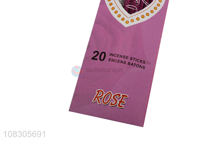 Best selling rose fragrance incense stick with top quality