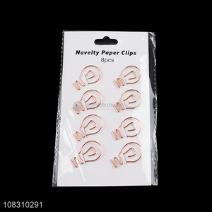 High quality cute mini paper clips iron file pins for sale