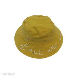 China factory unisex embroidered fisherman hat summer sun hat