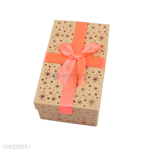Factory price rectangular Christmas gift box holiday present box