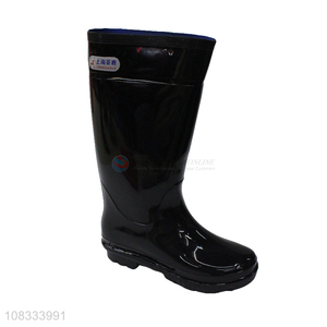 Private label men's rainboots wear resistant outdoor rain boots