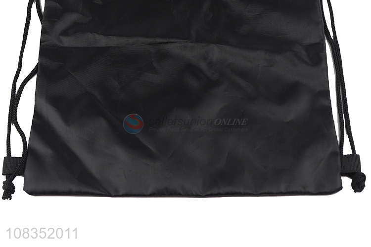 Yiwu market black daily use drawstring backpacks for sale