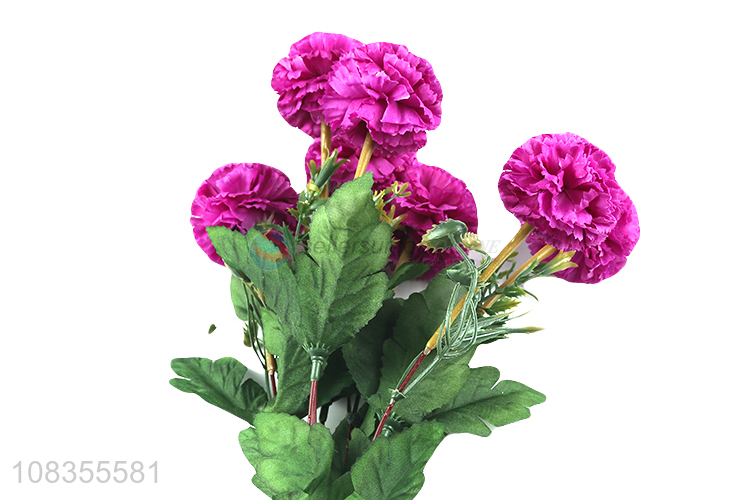 Best selling long stem carnations polyester artificial flower