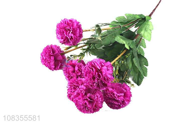Best selling long stem carnations polyester artificial flower