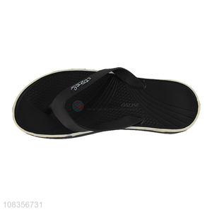 Factory price black men summer flip-flops slippers for outdoor