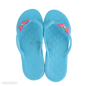 Good sale blue non-slip cool women flip-flops slippers wholesale