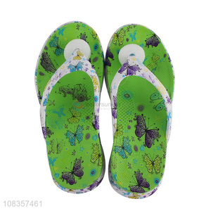 Wholesale price fashion causal slippers ladies flip flops