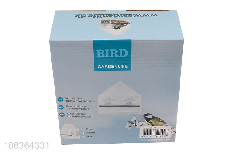 China products acrylic outdoor wild birdfeeder for sale