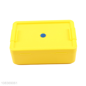 Factory price rectangular plastic lunch box 2-compartment <em>meal</em> box