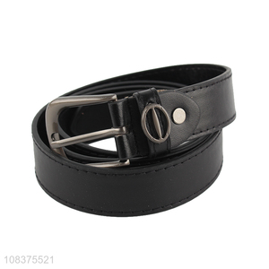 Wholesale women's pants belt retro pu leather belt with alloy buckle