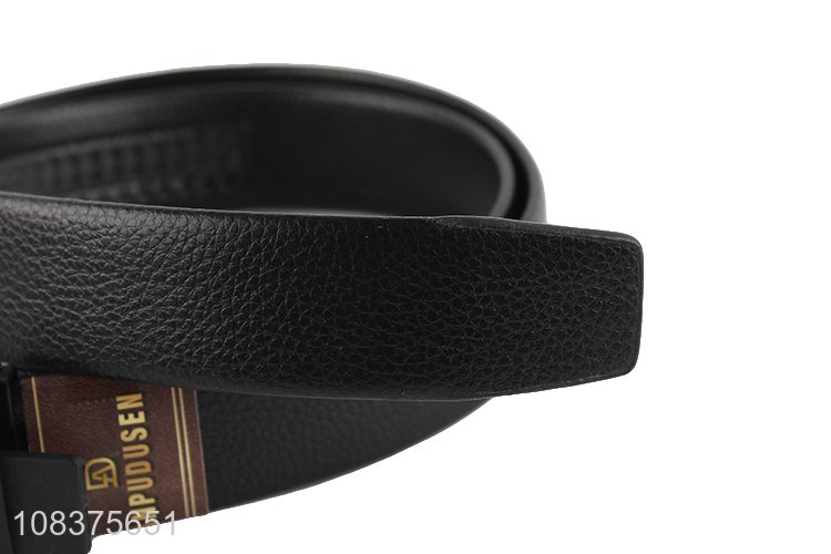Wholesale business belt pu leather belt automatic buckle belt for men