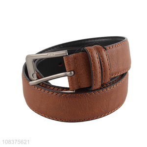 Good price men's single prong buckle belt adjustable trousers belt