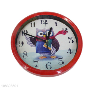 New Arrival Owl Quartz Wall Clock Home Decoration for Sale