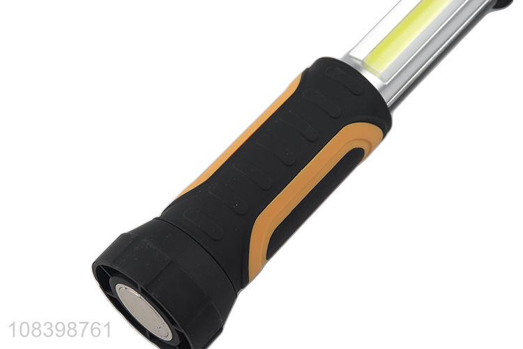 Wholesale long range retractable super bright cob led flashlight torch liahgt