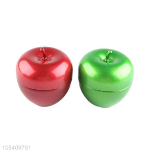 Factory sale custom candles apple shape tin cans wholesale