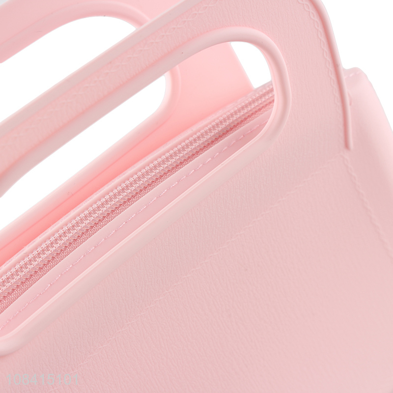 Yiwu market large capacity silicone handbag with zipper