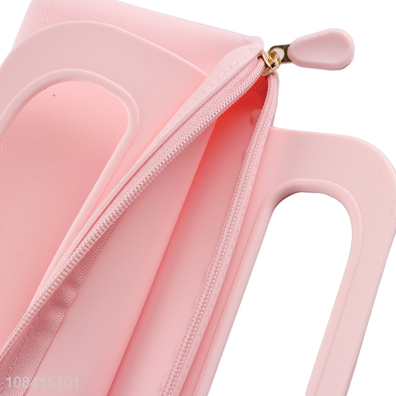 Yiwu market large capacity silicone handbag with zipper