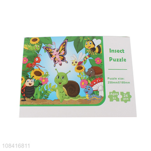 Hot selling cartoon insect <em>puzzles</em> paper <em>puzzles</em> for kids