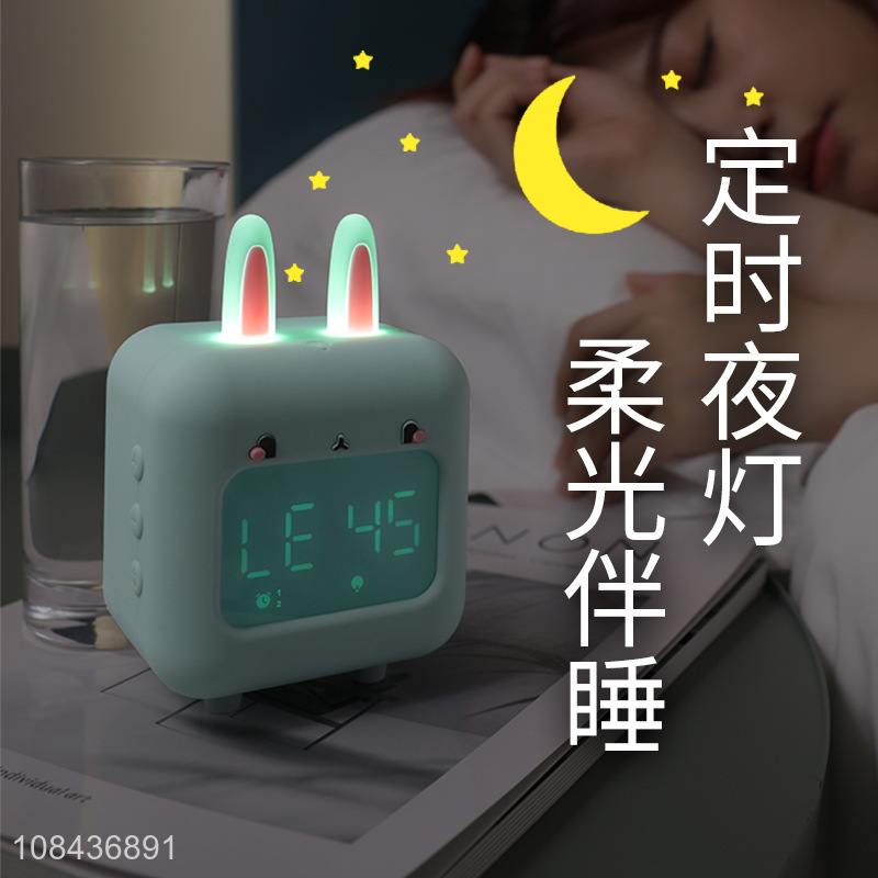 China wholesale rabbit shape smart music alarm clock