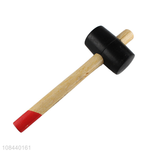 Hot selling wooden handle rubber hammer for daily use