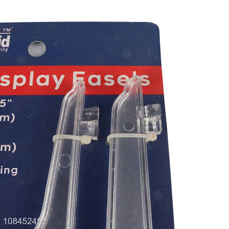 New products clear display plate stand holder plastic easels for plates