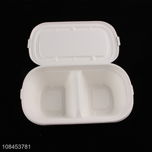 High quality two-grid 700ml salad box for sale