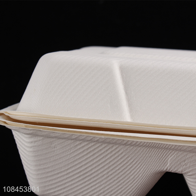 Factory wholesale three-grid disposable meal box take-out box