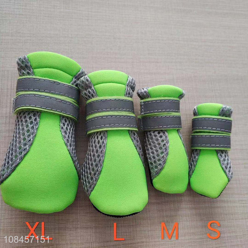 New design outdoor breathable wear resistant dog shoes for small dogs