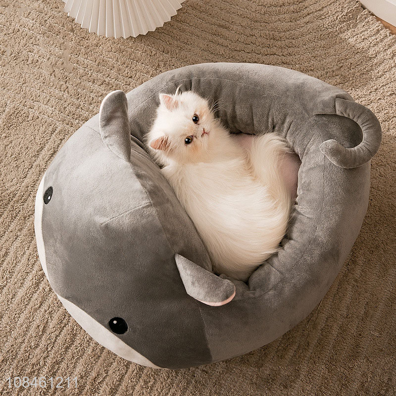 Wholesale cute animal shaped cat cushion bed cat nest for indoor cats