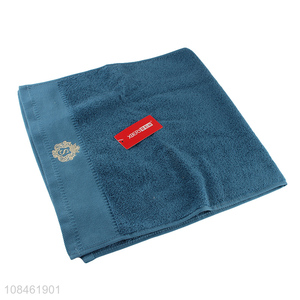 Wholesale solid color high-end embroidery pure <em>cotton</em> face <em>towels</em>