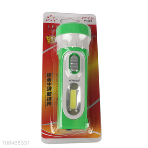Factory supply plastic high power led flashlights for household