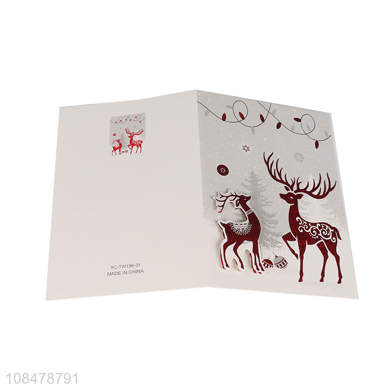 OEM ODM holiday wishes card musical Christmas greeting cards