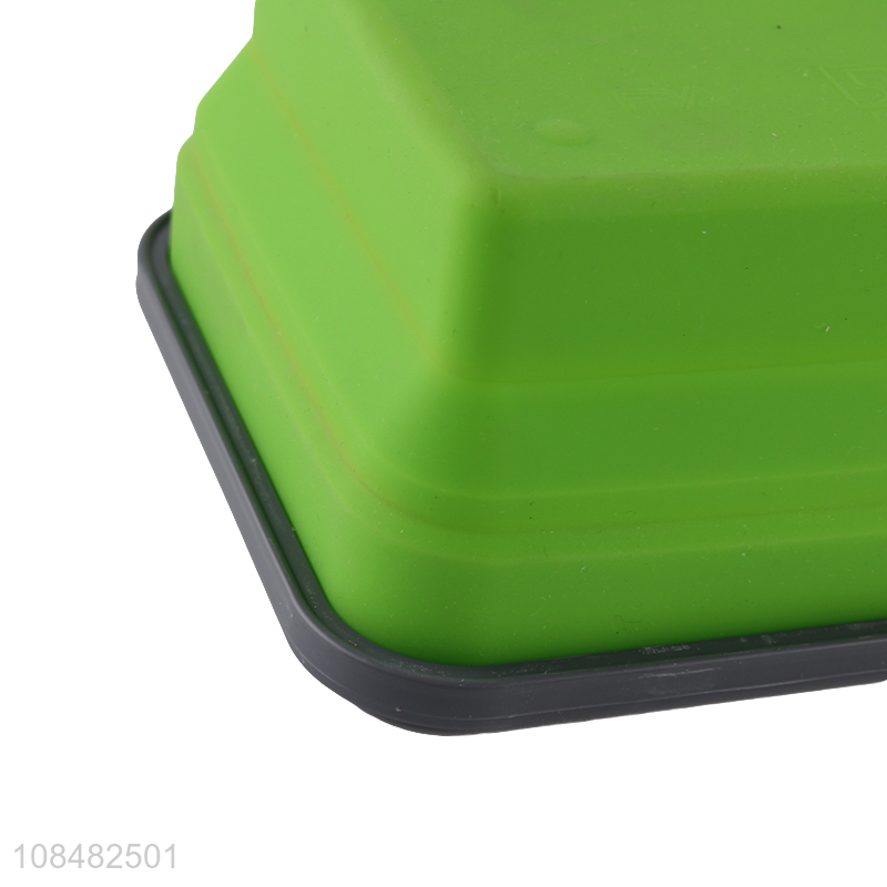 Hot selling leakproof foldable silicone lunch box for office