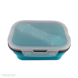 Hot selling foldable silicone lunch box food storage containers